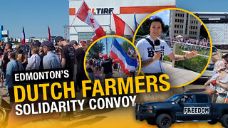 Hundreds take to Edmonton Legislature in solidarity with Dutch farmers