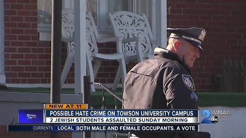 Towson University investigating possible hate crime against two Jewish students