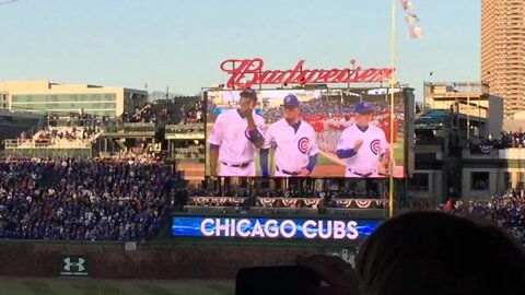 Chicago Cubs home opener at Wrigley Field April 11, 2016