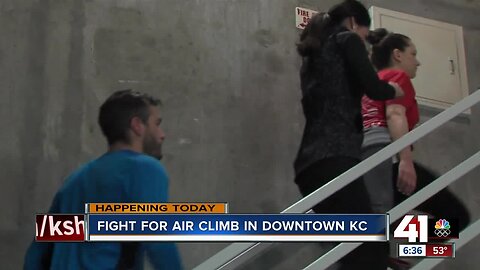 Fight for Air Climb in downtown KC
