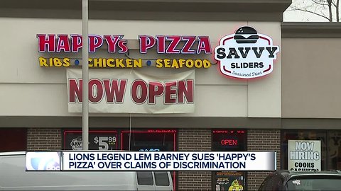 Ex-Detroit Lion Lem Barney sues Happy's Pizza over alleged discrimination