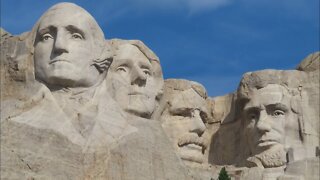 Mount Rushmore lighting & flag lowering ceremony | National Parks Trip | Part VIII