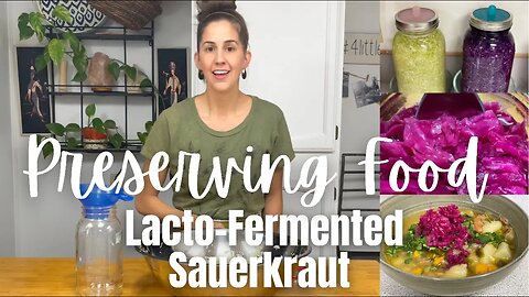 Lacto Fermented Sauerkraut Recipe | Nourishing Probiotic Rich Vegetable Side for Every Meal
