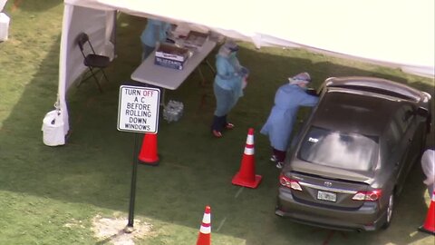 CHOPPER 5 VIDEO: Coronavirus testing site opens at FITTEAM Ballpark in West Palm Beach