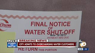 City admits to overcharging water customers