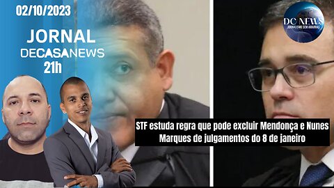 STF estuda regra que pode excluir Mendonça e Nunes Marques de julgamentos do 8 de janeiro