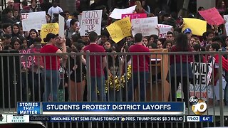 Sweetwater UHSD students protest district layoffs