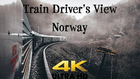 TRAIN DRIVER'S VIEW: Coupling and going to Flåm and back in 4K UltraHD