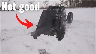 Big ken crashes Polaris RZR (goes threw the Ice)!