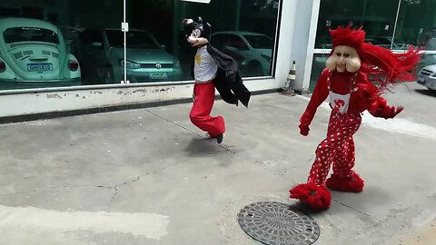 SUPER NINJAS, DANÇANDO FOFÃO, MICKEY MOUSE E HOMEM-ARANHA NA CARRETA DA ALEGRIA TRIPLO X, LIKE 8