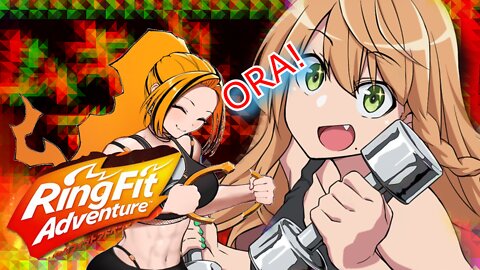 vtuber Elena Yunagi Plays [Ring Fit Adventure] The Ora!~ clip