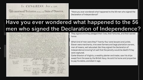 Have you ever wondered what happened to the 56 men who signed the Declaration of Independence?