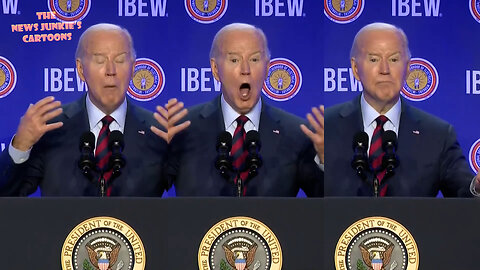 Mumbling-n-yelling Biden Clown Show: "People are doing better! I could go on, but I'm not going to... Instead of important foreign products, I'm exporting fedurhhahh products!.."