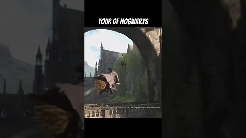 Tour Of Hogwarts While Flying a Broomstick - Hogwarts Legacy #shorts