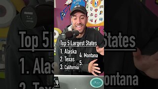 Guessing the TOP 5 LARGEST STATES! Did You Get Them? #shorts #top5 #guessinggame #states #usa #list