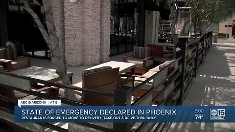 Phoenix, Mesa declare states of emergency, limit restaurant and bar access