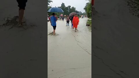 Flooding in Bhutan #shorts #funny #bhutanshort #india