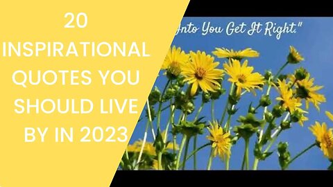 20 Quotes You Should Live By In 2023