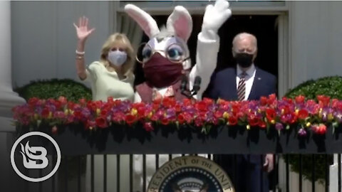 Internet ERUPTS When Easter Bunny Appears With Bidens Wearing a Mask