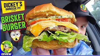 Dickey's® BRISKET BURGER Review ♨️🍖🍔 Texas BBQ...BURGER?! 🤔 Peep THIS Out! 🕵️‍♂️