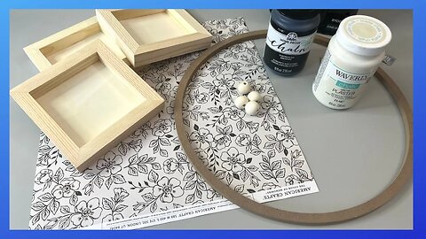 Display Shelf DIY || Using Amazon Wood Boxes & Frame From Dollar Tree