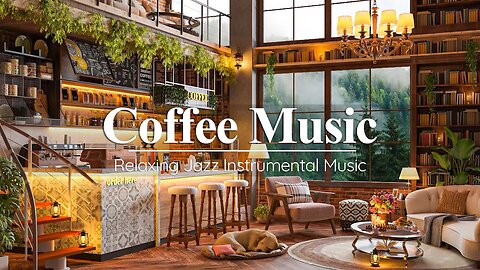 Cozy Winter Coffee Shop Ambience ☕ Warm Jazz Instrumental Music - Relaxing Jazz Music for Work