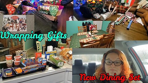 Walmart Haul | Wrapping Gifts | Christmas Puzzle | Sock Advent | New Furniture | Vlogmas Day 21 & 22