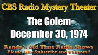 CBS Radio Mystery Theater The Golem December 30, 1974