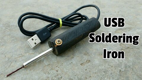 How to Make a USB Soldering iron at home