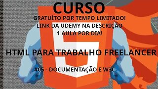 #curso #05 Documentação e W3C - HTML focado em trabalho freelancer