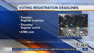 Voter registration deadlines reminder