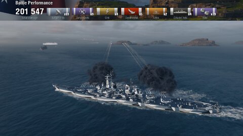 World of Warships - Montana - 201K Dmg - 5 Kills