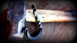 Blacksmithing for beginners: Forging a simple twisted hook