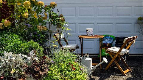 How We Dressed Up the Garage Space | Garden Tour