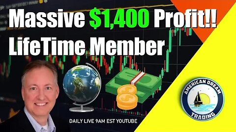 Massive $1,400 Profit Lifetime Member Stock Market Gains