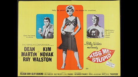 KISS ME STUPID Billy Wilder DEAN MARTIN, KIM NOVAK movie trailer (1964)