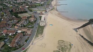 Flying my DJI Mini 3 pro drone at Martello Houses & Beach in Clacton On Sea Essex 2023
