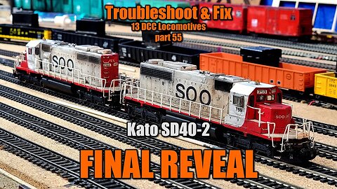 13 FIX 55 HO Scale Kato SD40-2 FINAL REVEAL