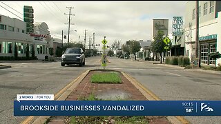 Brookside Businesses Vandalized While Trying To Stay Afloat