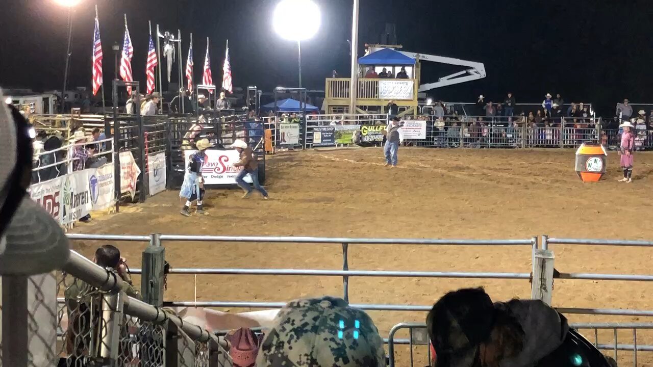 Bull Ride at Pacific Rodeo