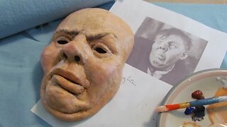 Paper Mache Halloween Portrait Mask