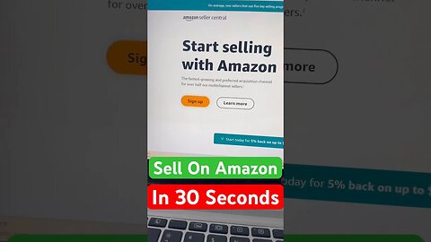 Sell on Amazon in 30 Seconds 😱😱🤯 #shorts #amazon