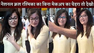 Rashmika Mandanna Unbeatable Beauty Without Makeup at Airport She is Real National Crush