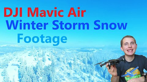 2021 Winter Storm Snow Footage | DJI Mavic Air