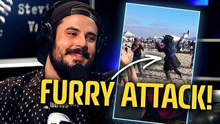 VIRAL: Furry Pirate ATTACKS Man on the Beach