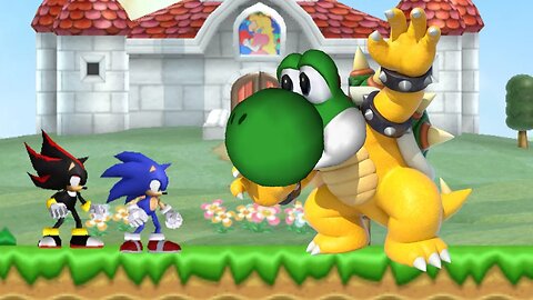 New Super Sonic Bros. Wii: Sonic Adventure - 2 Player Co-Op Walkthrough #202 (HD)
