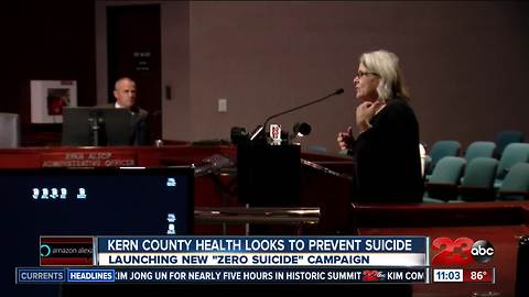 Kern County officials push suicide prevention