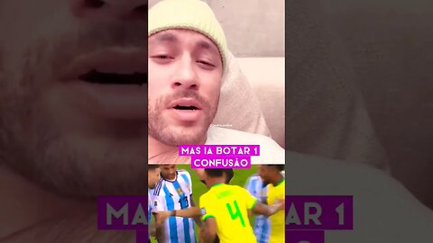 "Neymar explode: 'Arrumo confusão no Brasil-Argentina, mesmo machucado!'" #neymar #Brasil #messi