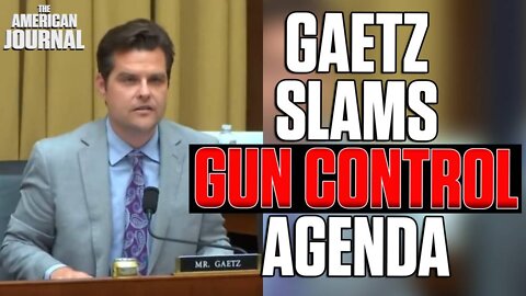 Matt Gaetz Rips Into His Colleagues For Being Weak On Gun Control