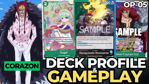 (OP05) Donquixote Rosinante Deck Profile & Gameplay | One Piece Card Game
